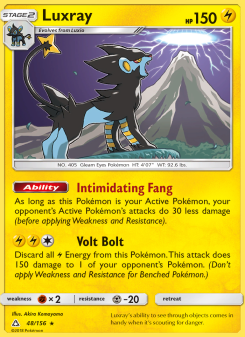 Luxray - pokemon TCG Card