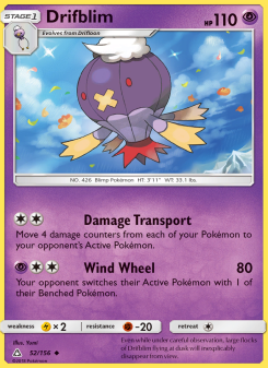 Drifblim - pokemon TCG Card