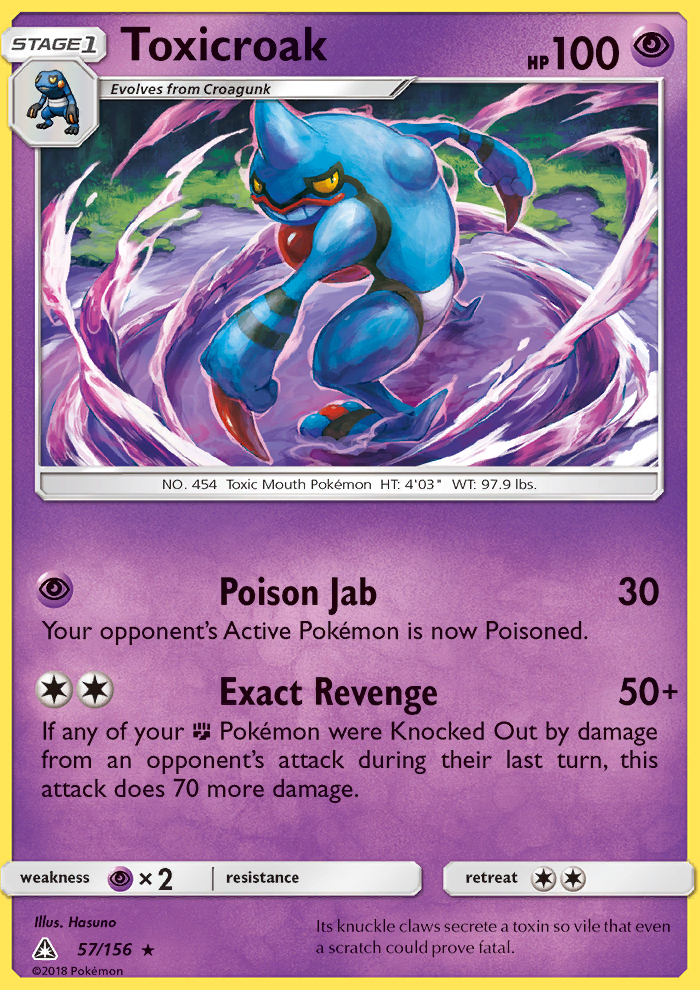Toxicroak - Pokémon TCG Card