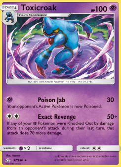 Toxicroak - pokemon TCG Card