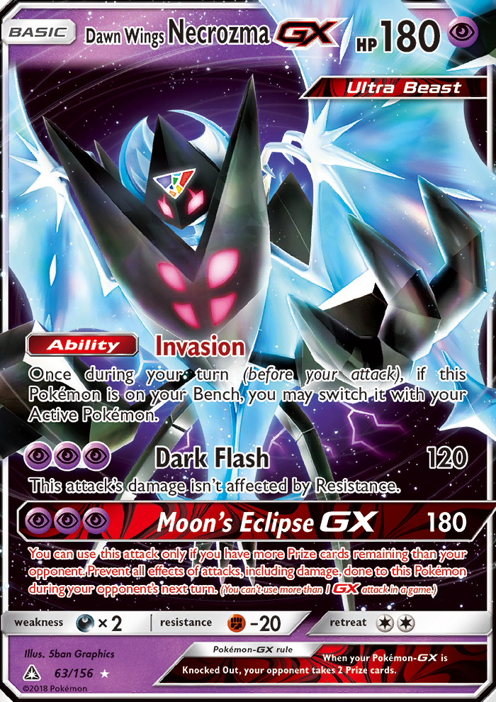 Dawn Wings Necrozma GX - Pokémon TCG Card
