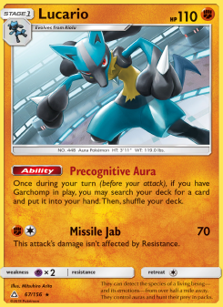 Lucario - pokemon TCG Card
