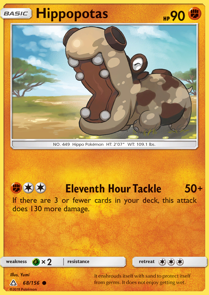 Hippopotas - Pokémon TCG Card