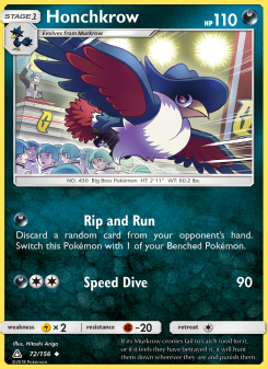 Honchkrow - pokemon TCG Card