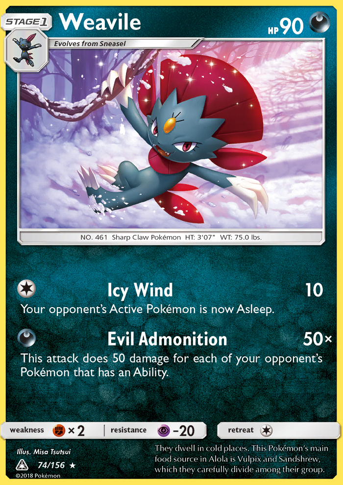Weavile - Pokémon TCG Card