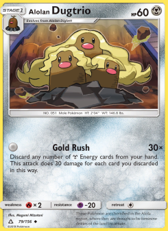 Alolan Dugtrio - pokemon TCG Card