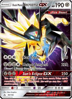 Dusk Mane Necrozma GX - pokemon TCG Card