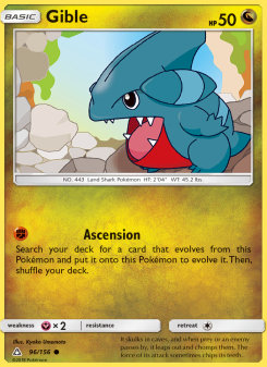 Gible - pokemon TCG Card