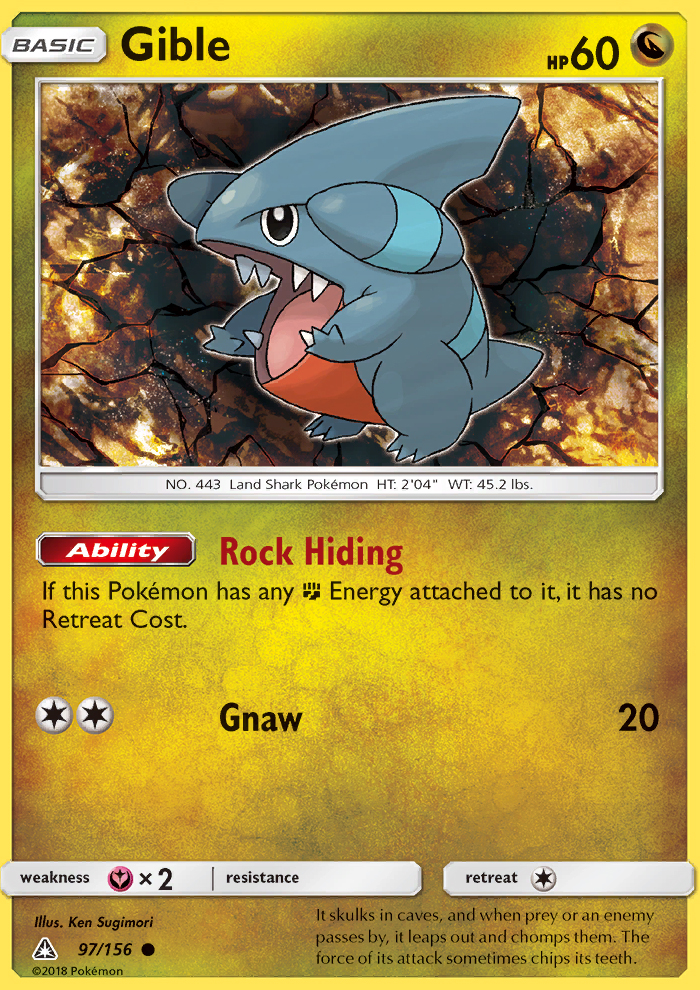 Gible - Pokémon TCG Card