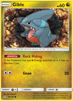 Gible - pokemon TCG Card