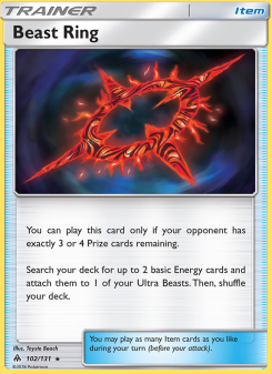 Beast Ring - pokemon TCG Card