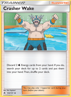 Crasher Wake - pokemon TCG Card