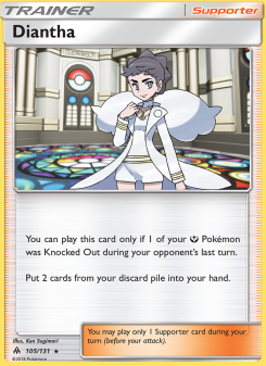 Diantha - pokemon TCG Card