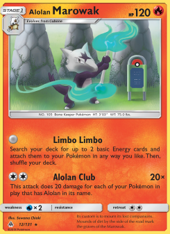 Alolan Marowak - pokemon TCG Card