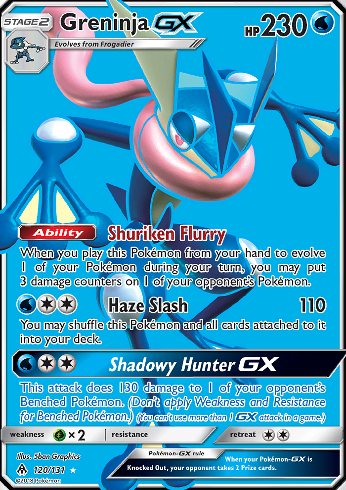 Greninja GX - Pokémon TCG Card