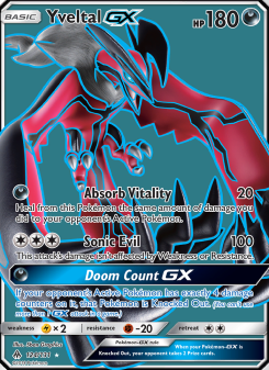 Yveltal GX - pokemon TCG Card