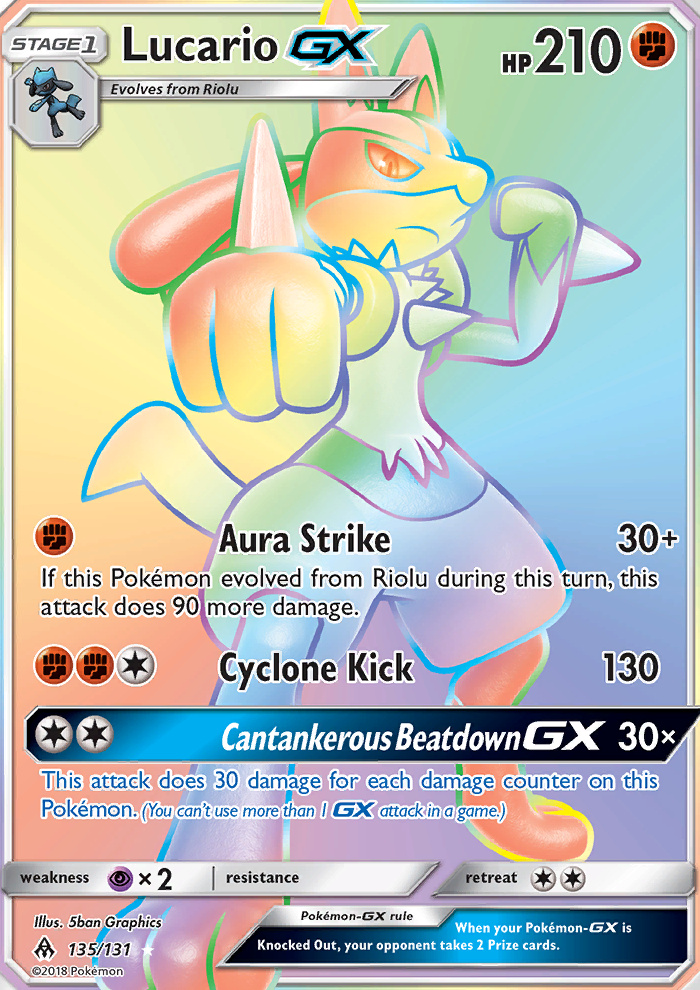 Lucario GX - Pokémon TCG Card