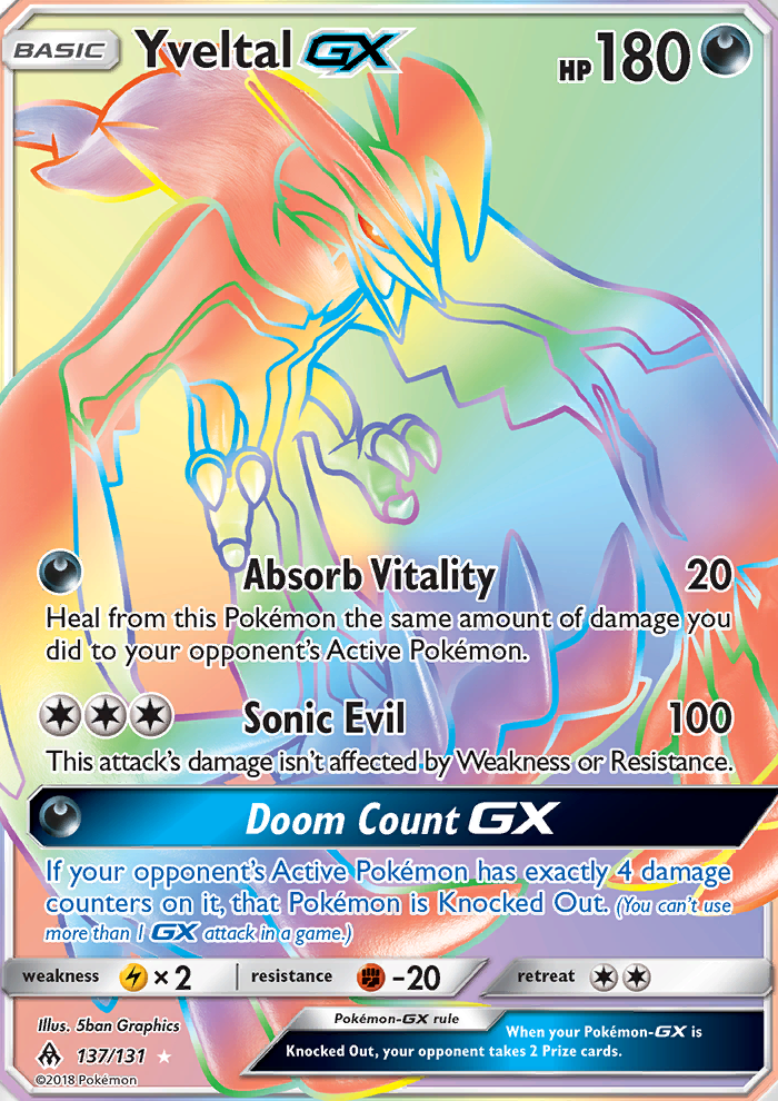 Yveltal GX - Pokémon TCG Card