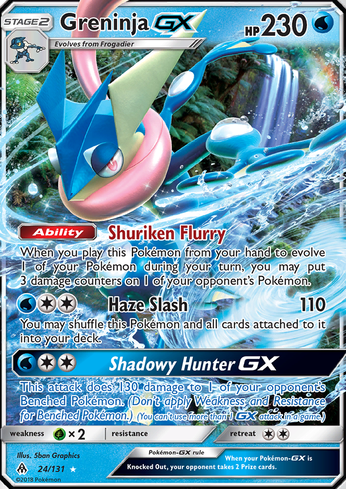 Greninja GX - Pokémon TCG Card