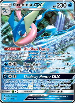 Greninja GX - pokemon TCG Card