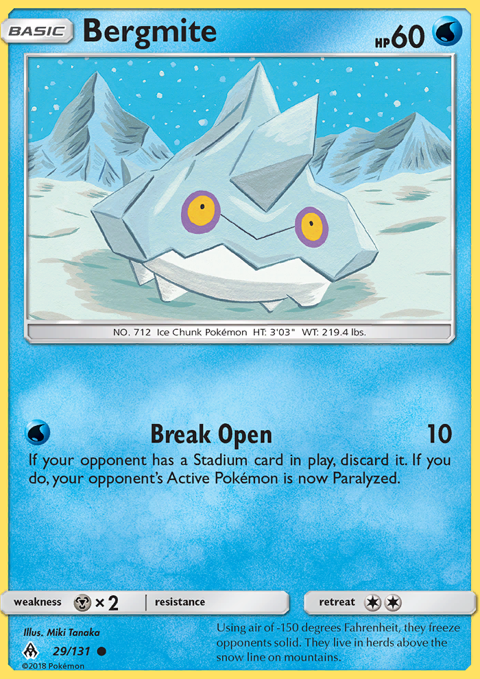 Bergmite - Pokémon TCG Card