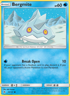 Bergmite - pokemon TCG Card