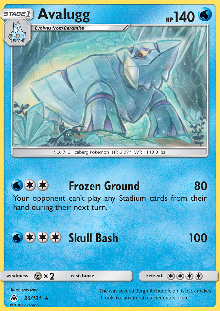 Avalugg - Pokémon TCG Card