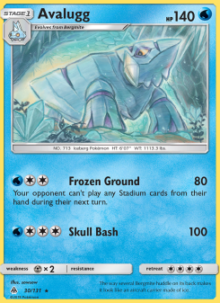 Avalugg - pokemon TCG Card