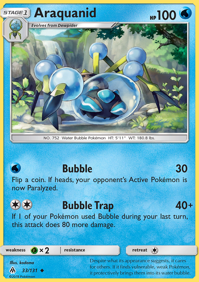 Araquanid - Pokémon TCG Card
