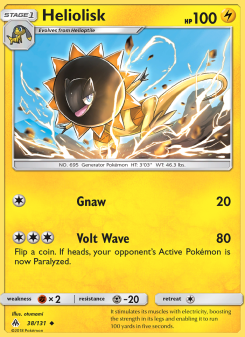 Heliolisk - pokemon TCG Card