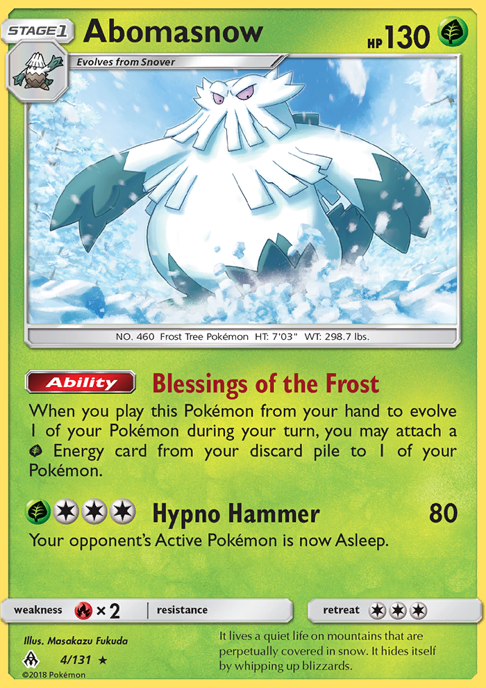 Abomasnow - Pokémon TCG Card