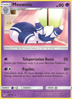 Meowstic - pokemon TCG Card
