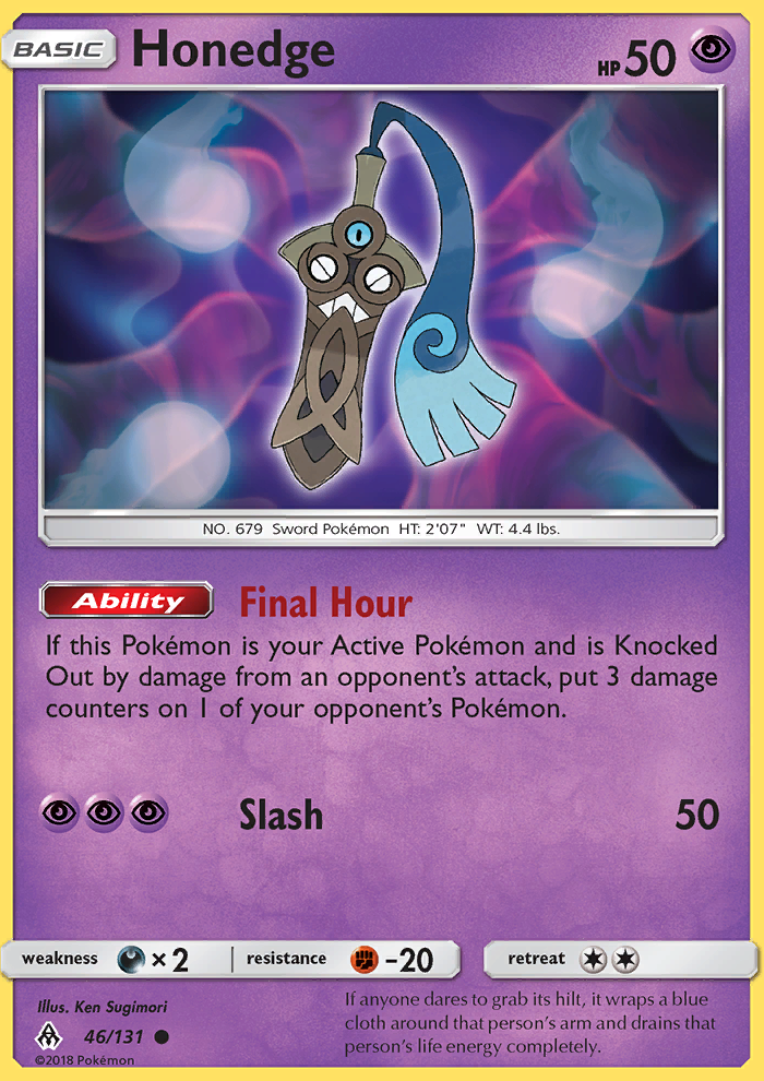 Honedge - Pokémon TCG Card