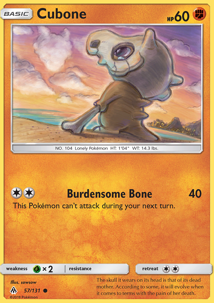 Cubone - Pokémon TCG Card