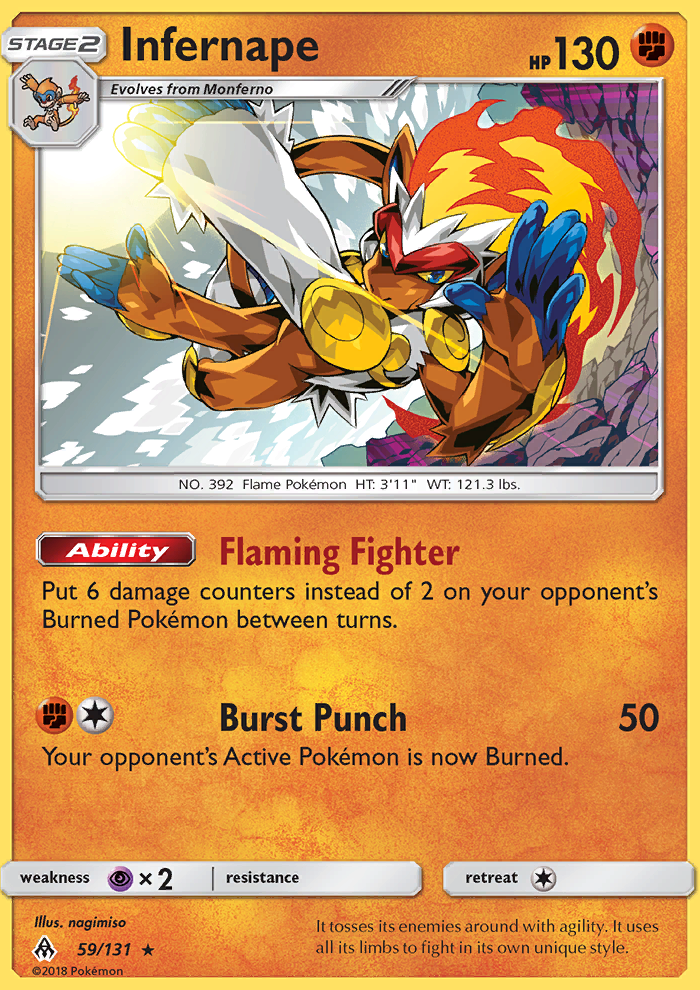 Infernape - Pokémon TCG Card