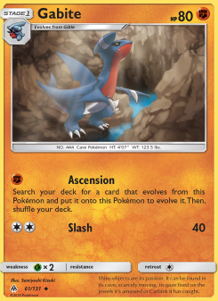 Gabite - pokemon TCG Card