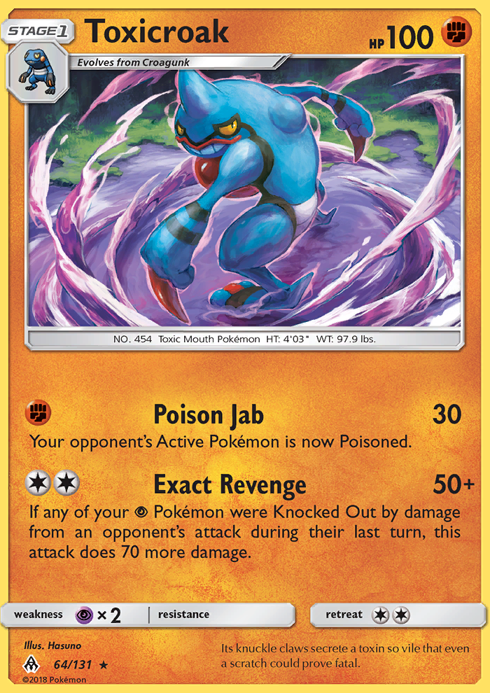 Toxicroak - Pokémon TCG Card