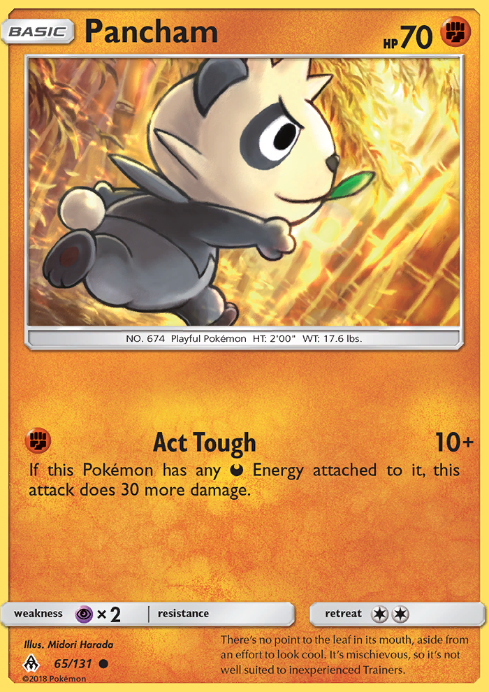Pancham - Pokémon TCG Card