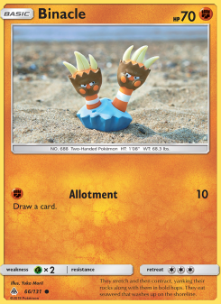 Binacle - pokemon TCG Card