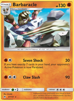 Barbaracle - pokemon TCG Card