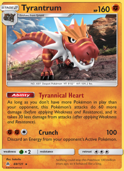 Tyrantrum - pokemon TCG Card