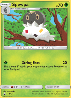 Spewpa - pokemon TCG Card