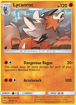 Lycanroc - pokemon TCG Card