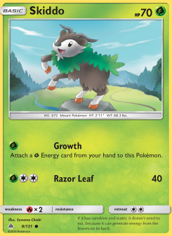 Skiddo - pokemon TCG Card