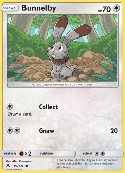 Bunnelby - pokemon TCG Card