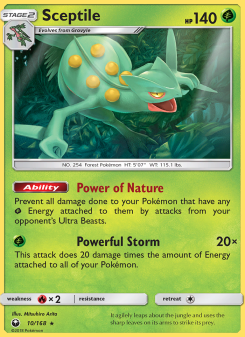 Sceptile - pokemon TCG Card