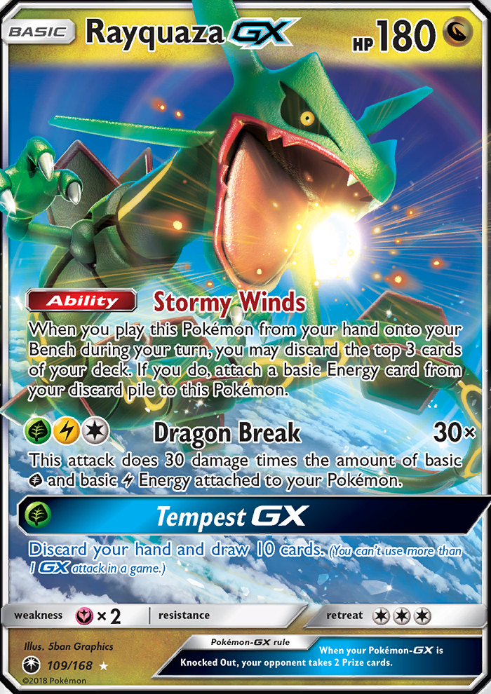 Rayquaza GX - Pokémon TCG Card