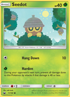 Seedot - pokemon TCG Card