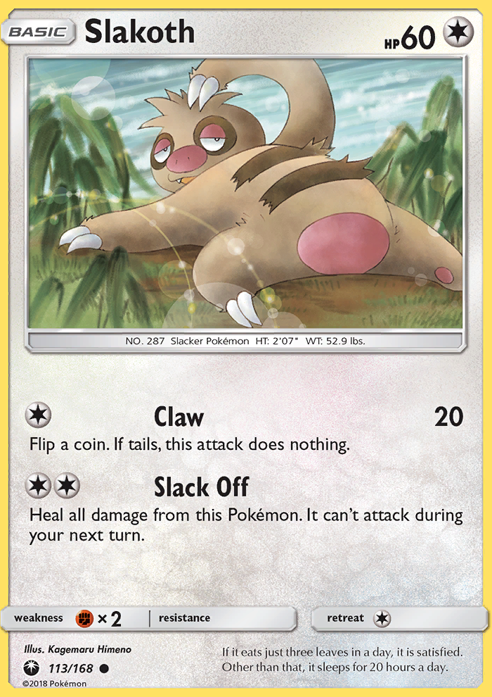 Slakoth - Pokémon TCG Card