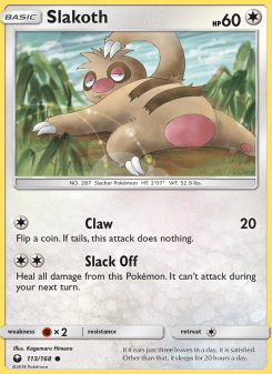 Slakoth - pokemon TCG Card